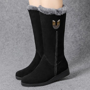 Bota Feminina de Inverno em Camurça Preto - Bota Alaska - Loja de Roupa Feminina - Eleganza Style