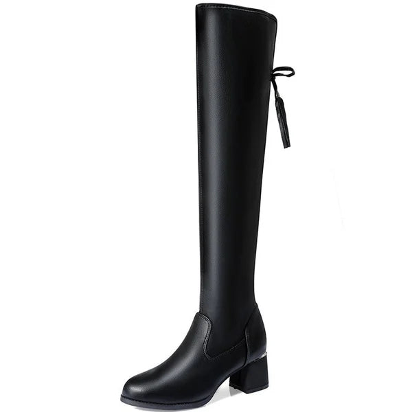 Bota Longboot Cano Longo Em Couro Legítimo Versátil e Estilosa - Bota Canadá - Loja De Roupa Feminina - Eleganza Style