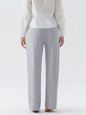 Calça Feminina em Linho - Conforto e Elegancia para os Dias Quentes - Rio - Cinza - Loja de Roupa Feminina - Eleganza Style 