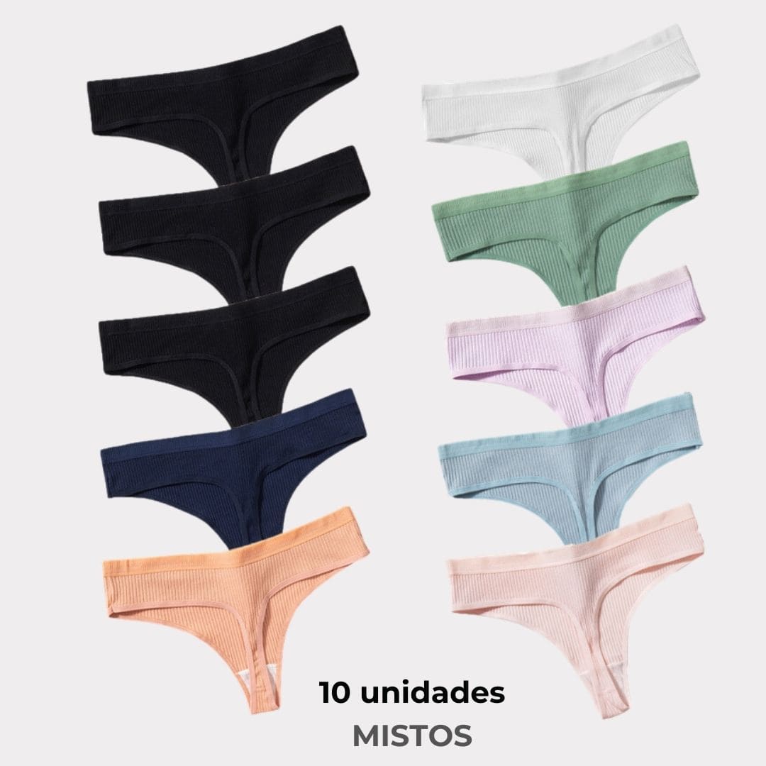 Calcinha CottonBreath - Calcinha de Algodão Antibacterianas - Loja de Roupa Feminina - Eleganza Style