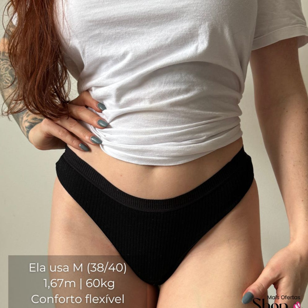 Calcinha CottonBreath - Calcinha de Algodão Antibacterianas - Loja de Roupa Feminina - Eleganza Style