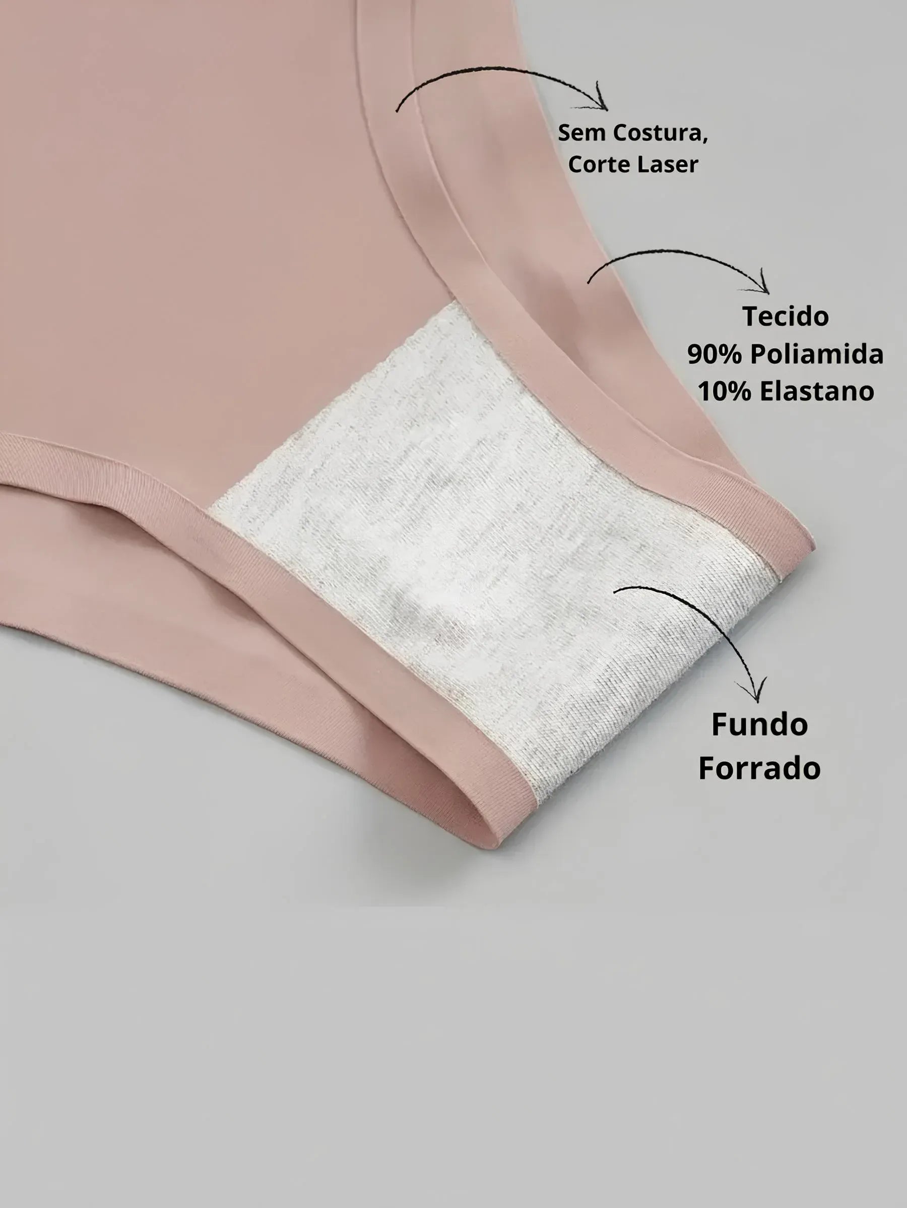 Calcinha Sem Costura LaserFit Pure - Loja de Roupa Feminina - Eleganza Style
