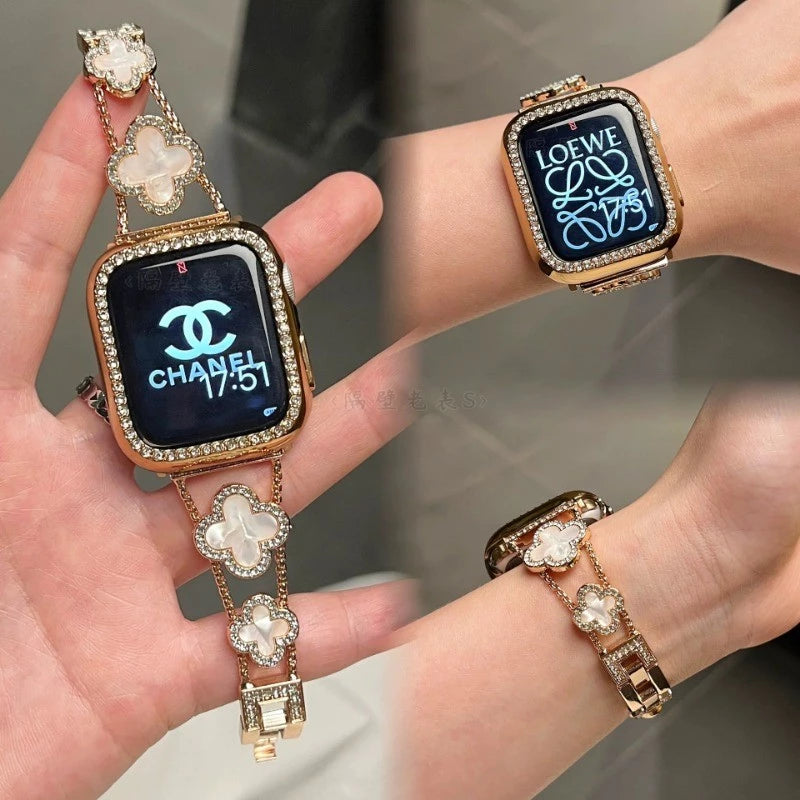 Capa + Pulseira de Luxo Eleganza para Apple Watch + Brinde Exclusivo