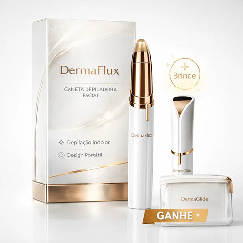 Caneta Depiladora Facial - DermaFlux©  - Sobrancelha, Buço, Nariz e Ouvido
