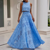 Conjunto Cropped e Saia Longa - Rafaella - Loja de Roupa Feminina - Eleganza Style