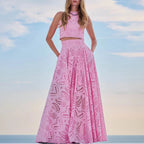 Conjunto Cropped e Saia Longa - Rafaella - Loja de Roupa Feminina - Eleganza Style