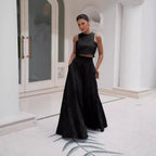 Conjunto Cropped e Saia Longa - Rafaella - Loja de Roupa Feminina - Eleganza Style