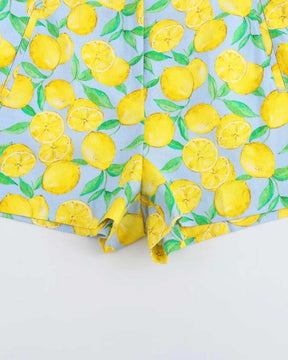 Conjunto Cropped e Short Estampado - Lemon Limão - Loja de Roupa Feminina - Eleganza Style