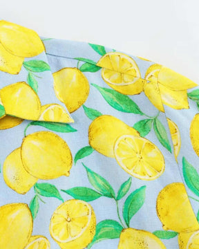 Conjunto Cropped e Short Estampado - Lemon Limão - Loja de Roupa Feminina - Eleganza Style