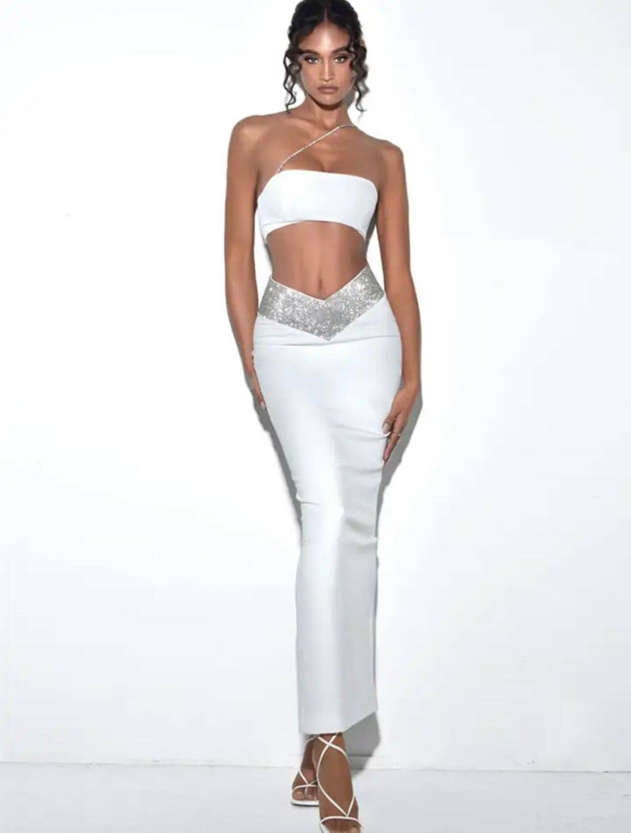 Conjunto Sophia Conjunto Feminino, Cropped e Saia Longa, Conjunto Sophia Eleganza Style 