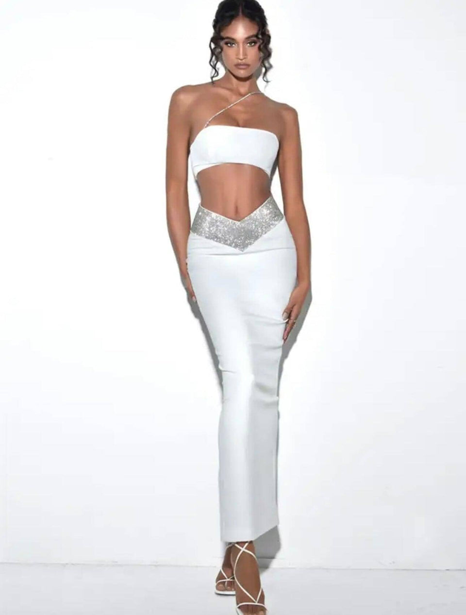 Conjunto Sophia Conjunto Feminino, Cropped e Saia Longa, Conjunto Sophia Eleganza Style 