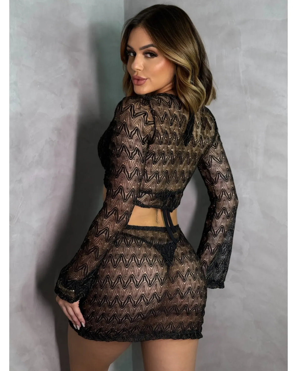 Conjunto Saida De Praia Top + Saia - Lux - Loja de Roupa Feminina - Eleganza Style