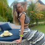 Conjunto Tricot Cropped E Saia Longa - Alexa - Loja de Roupa Feminina - Eleganza Style