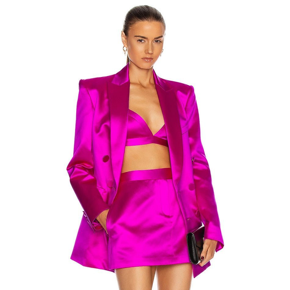 Conjunto em Cetim - Brunna - Loja de Roupa Feminina - Eleganza Style
