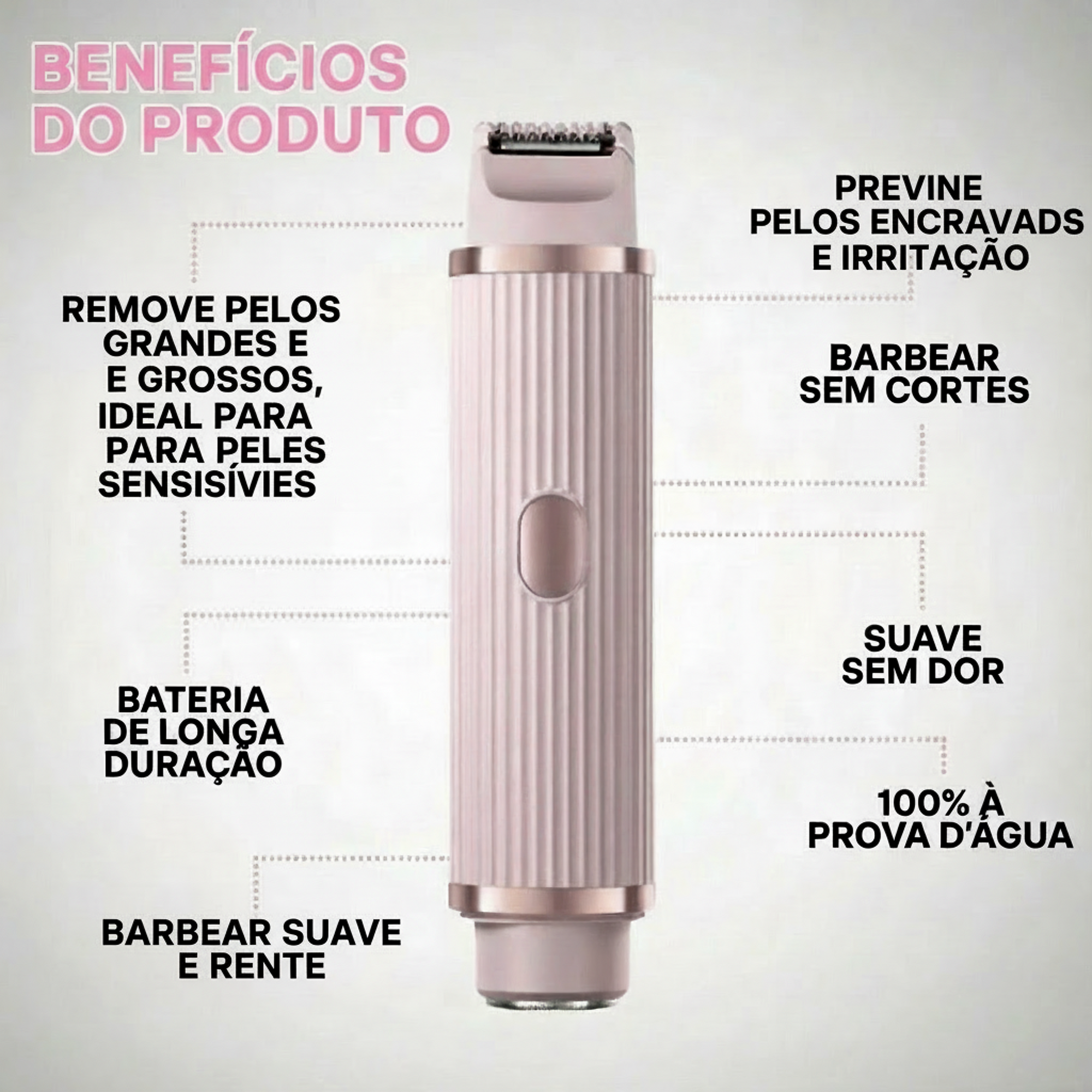 Depilador Elétrico Corporal | SilkyTouch™ - Pele lisa com mais praticidade, conforto e liberdade