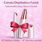 Caneta Depiladora Facial - DermaFlux©  - Sobrancelha, Buço, Nariz e Ouvido