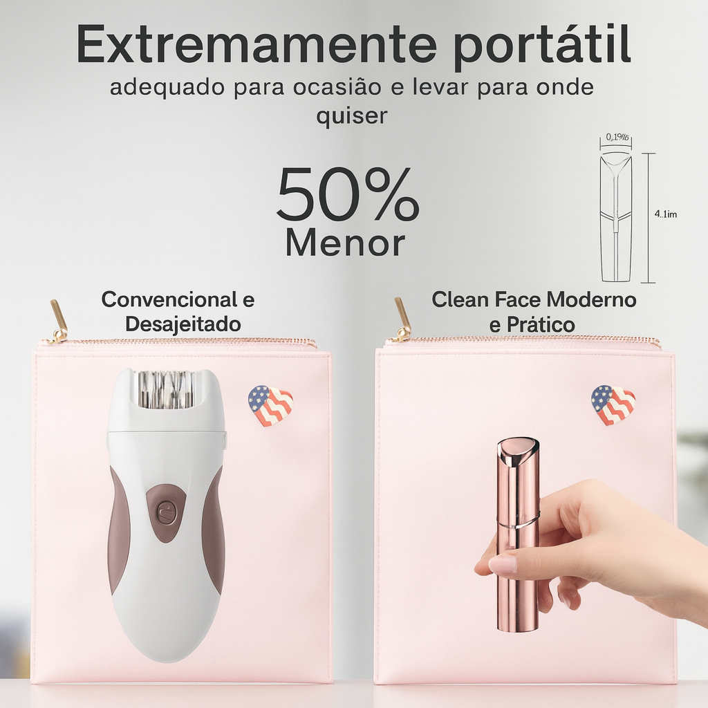 Depilador Facial DermaGlide - Moda e Beleza - Eleganza Style 