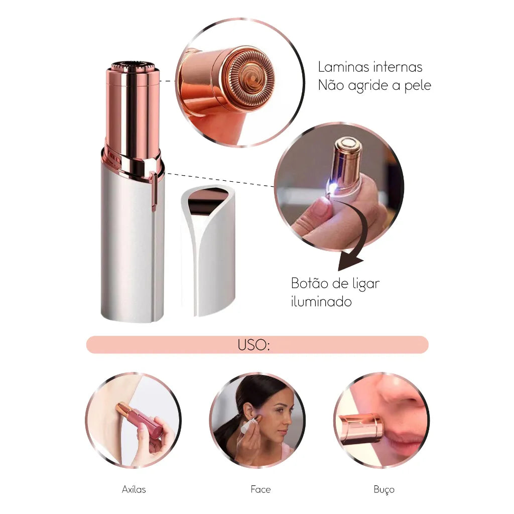 Depilador Facial DermaGlide - Moda e Beleza - Eleganza Style