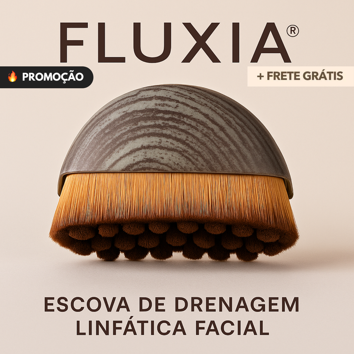 Fluxia® - Escova de Drenagem Linfática Facial - Eleganza Style