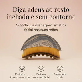 Fluxia® - Escova de Drenagem Linfática Facial - Eleganza Style