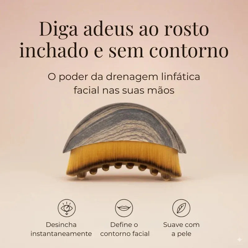 Fluxia® - Escova de Drenagem Linfática Facial - Eleganza Style