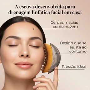 Fluxia® - Escova de Drenagem Linfática Facial - Eleganza Style