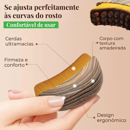 Fluxia® - Escova de Drenagem Linfática Facial - Eleganza Style