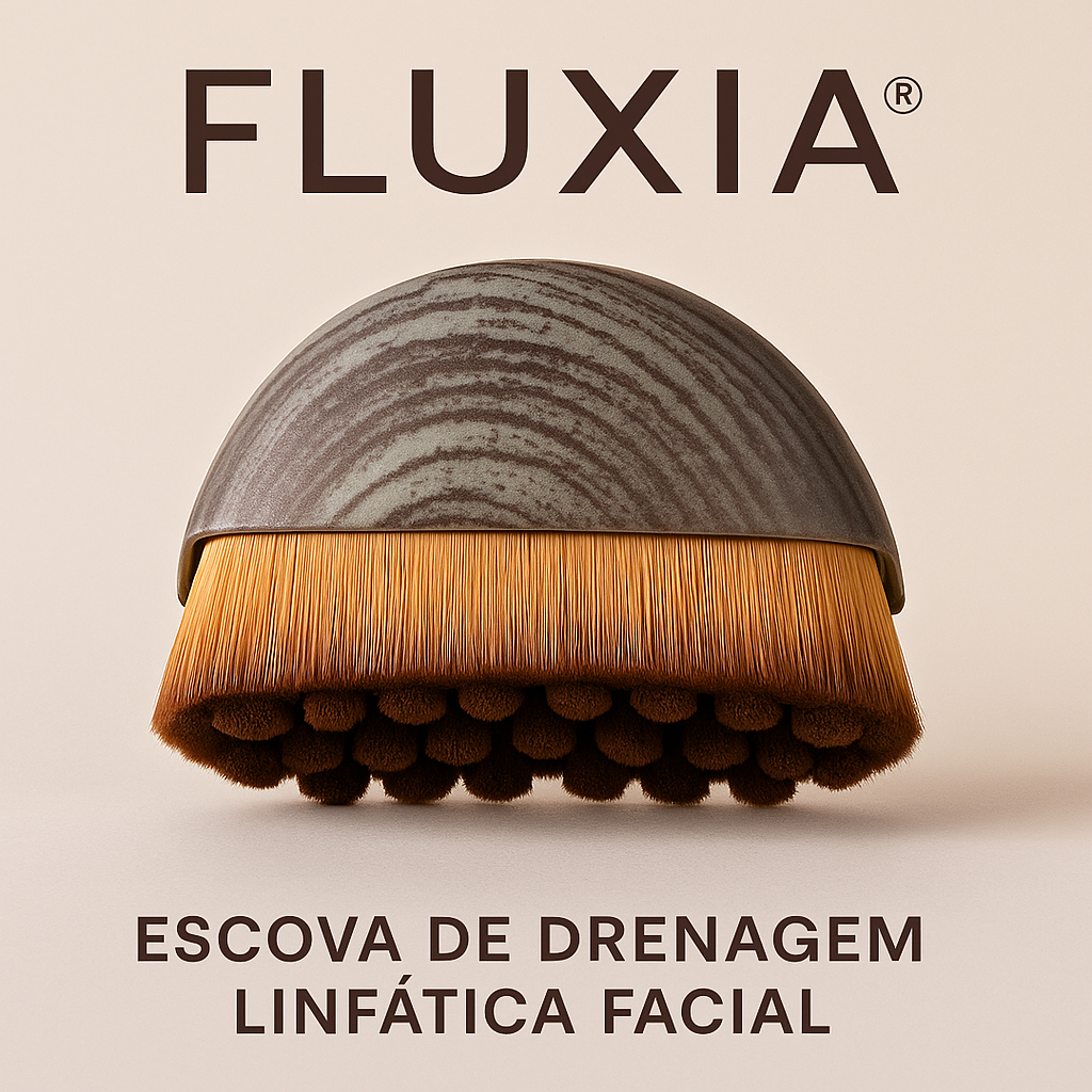 Fluxia® - Escova de Drenagem Linfática Facial - Eleganza Style