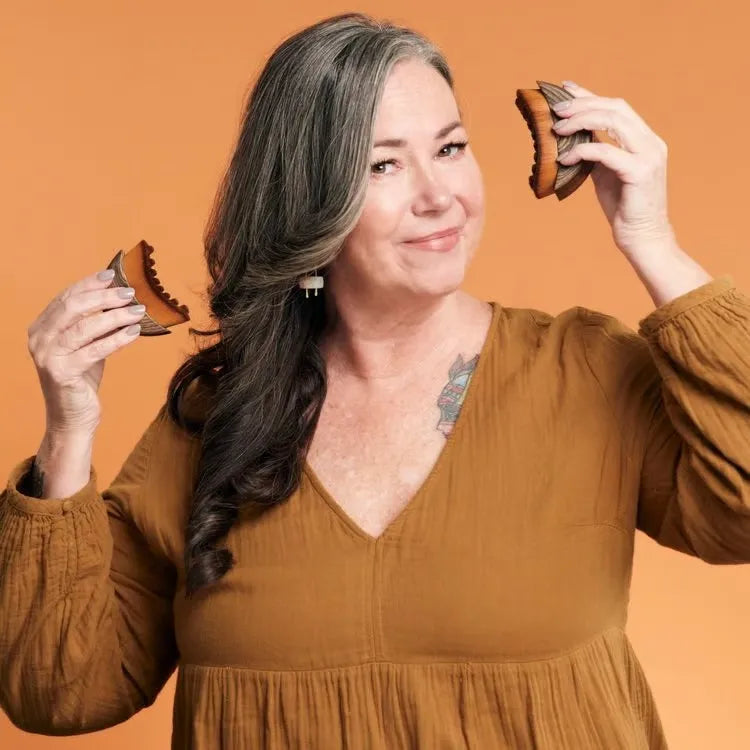 Fluxia® - Escova de Drenagem Linfática Facial - Eleganza Style