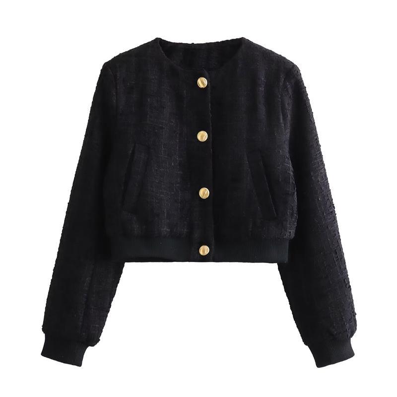 Jaqueta Feminina com Botões Preto, loja de roupa feminina eleganza style, Jaqueta Chile - Eleganza Style