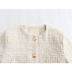 Jaqueta Feminina com Botões Branco, loja de roupa feminina eleganza style, Jaqueta Chile - Eleganza Style