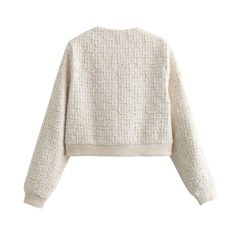 Jaqueta Feminina com Botões Branco, loja de roupa feminina eleganza style, Jaqueta Chile - Eleganza Style