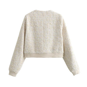 Jaqueta Feminina com Botões Branco, loja de roupa feminina eleganza style, Jaqueta Chile - Eleganza Style
