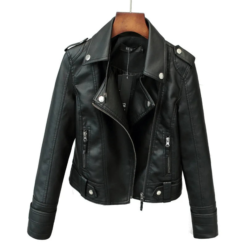 Jaqueta Feminina de Couro Legítimo Preto - Paris , Loja de Roupa Feminina - Eleganza Style