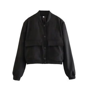 Jaqueta Feminina de Poliéster Para o Inverno - Jaque - Preto - Loja de Roupa Feminina - Eleganza Style