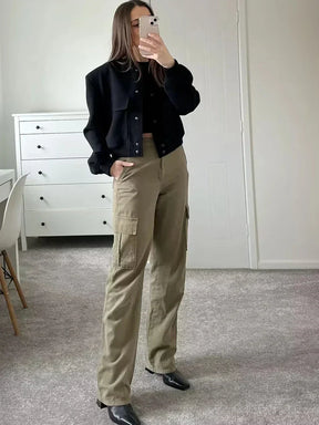 Jaqueta Feminina de Poliéster Para o Inverno - Jaque - Preto - Loja de Roupa Feminina - Eleganza Style