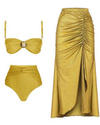 Kit Biquíni + Saia Com fenda - Guarujá - Loja de Roupa Feminina - Eleganza Style