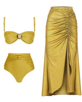 Kit Biquíni + Saia Com fenda - Guarujá - Loja de Roupa Feminina - Eleganza Style