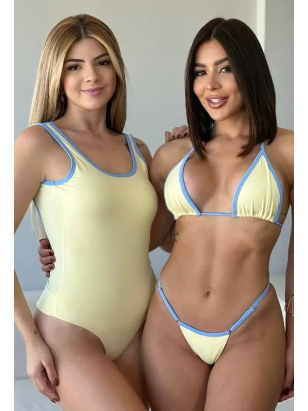 Kit Verano - Maiô + Biquiní Poliamida - Loja de Roupa Feminina - Eleganza Style