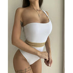 Maiô - Cleopatra - Branco - Loja de Roupa Feminina - Eleganza Style