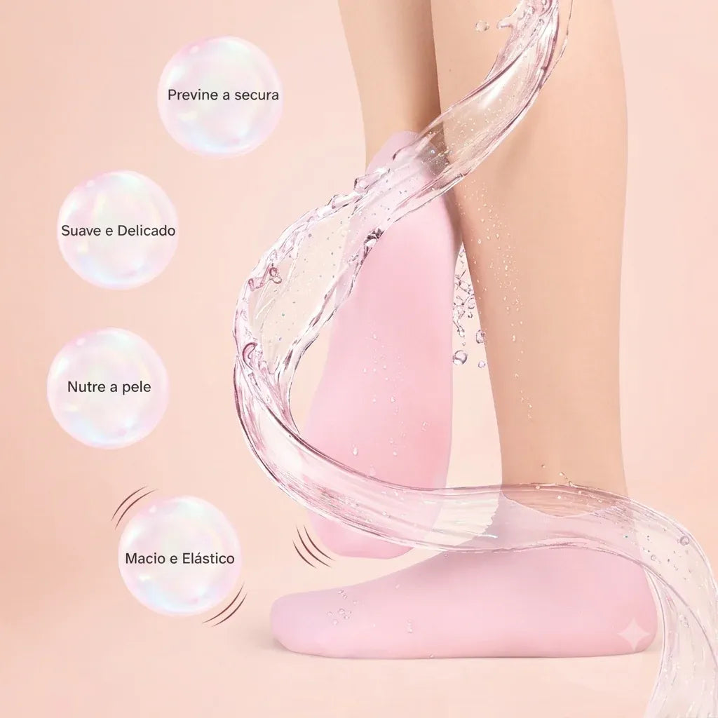 Meias Hidratantes de Silicone | SoftFeet™ - Pés mais macios, hidratados e livres do ressecamento