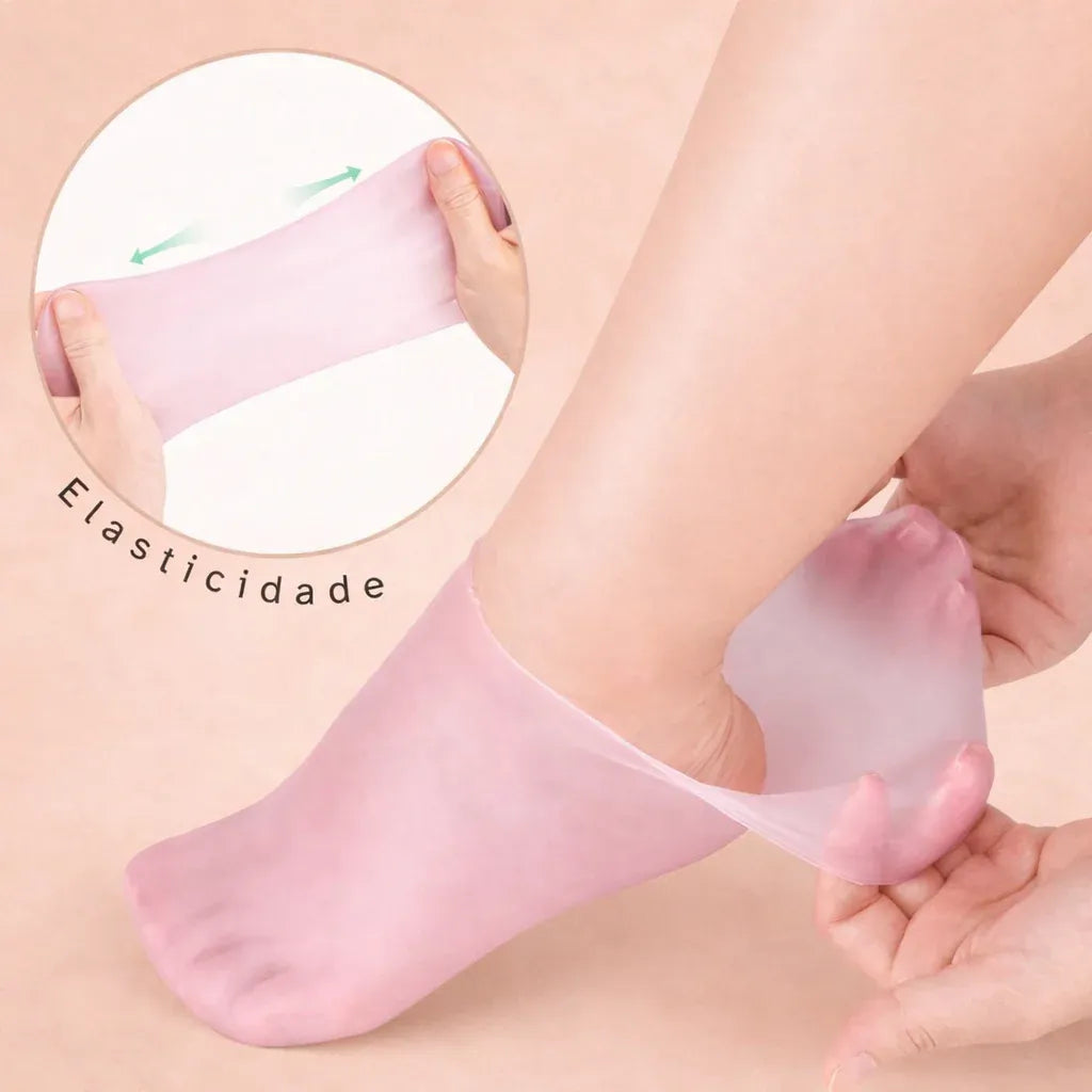 Meias Hidratantes de Silicone | SoftFeet™ - Pés mais macios, hidratados e livres do ressecamento