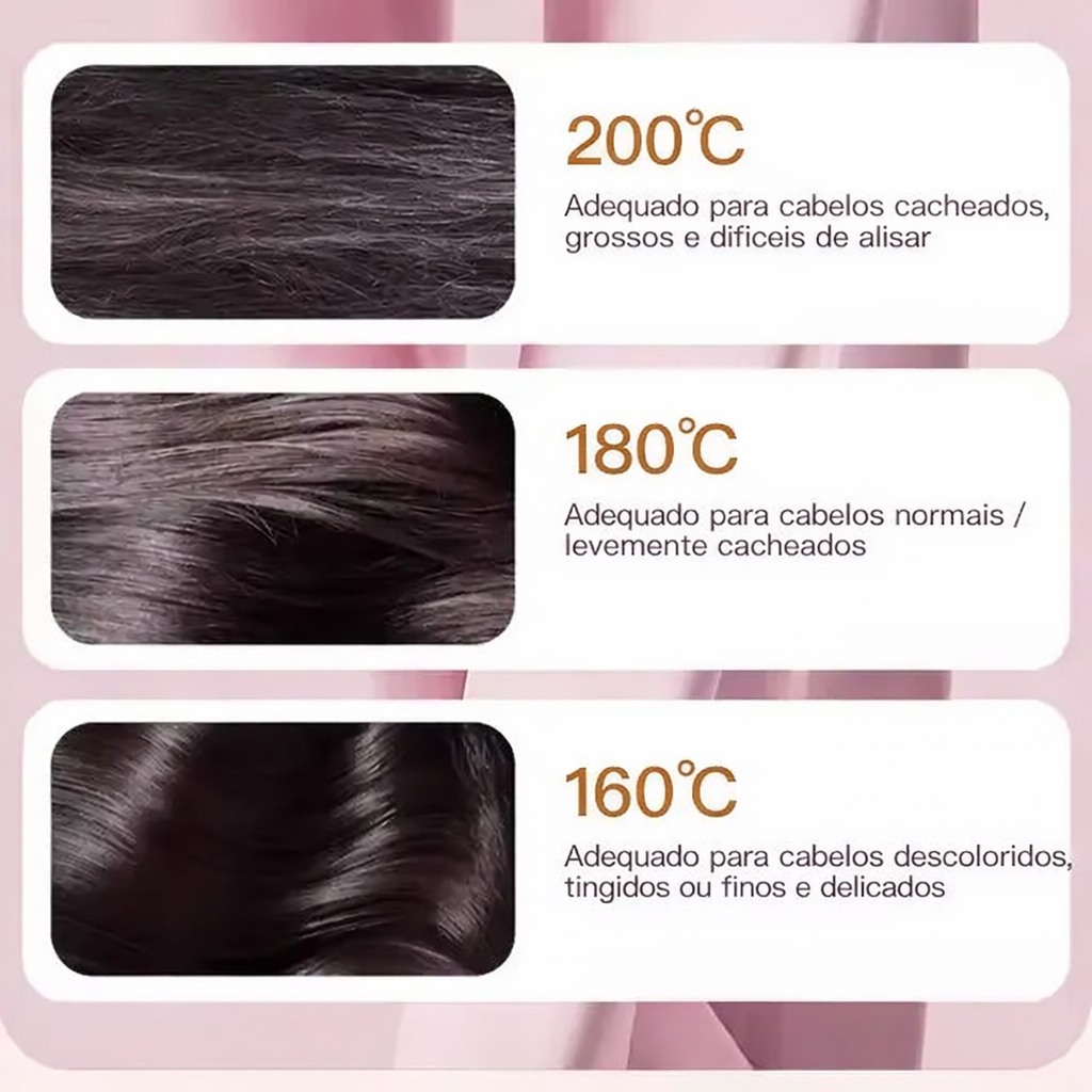 Mini Escova Alisadora Portátil - Glide Hair - Moda e Beleza - Eleganza Style