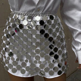 Mini Saia Com Lantejoulas - Kalie - Loja de Roupa Feminina - Eleganza Style