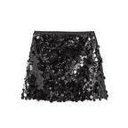 Mini Saia com Paêtes e Lantejoulas - Shine - Loja de Roupa Feminina - Eleganza Style