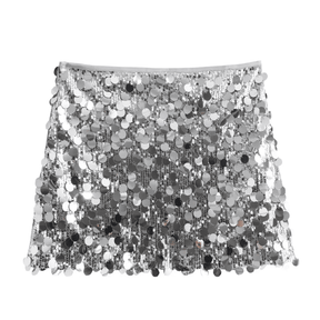 Mini Saia com Paêtes e Lantejoulas - Shine - Loja de Roupa Feminina - Eleganza Style