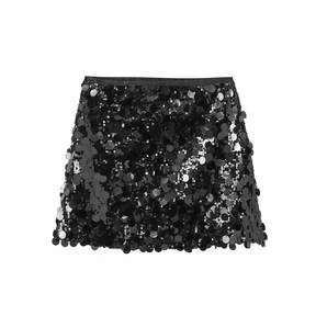 Mini Saia com Paêtes e Lantejoulas - Shine - Loja de Roupa Feminina - Eleganza Style