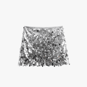 Mini Saia com Paêtes e Lantejoulas - Shine - Loja de Roupa Feminina - Eleganza Style