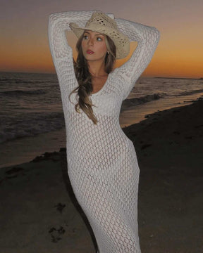 Saída de Praia Tricot - Verano - Loja de Roupa Feminina - Eleganza Style