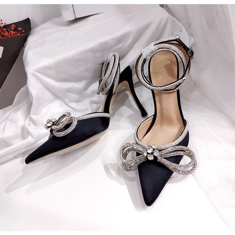 Sandália Delicada Com Strass - Veneza - Loja de Roupa Feminina - Eleganza Style 